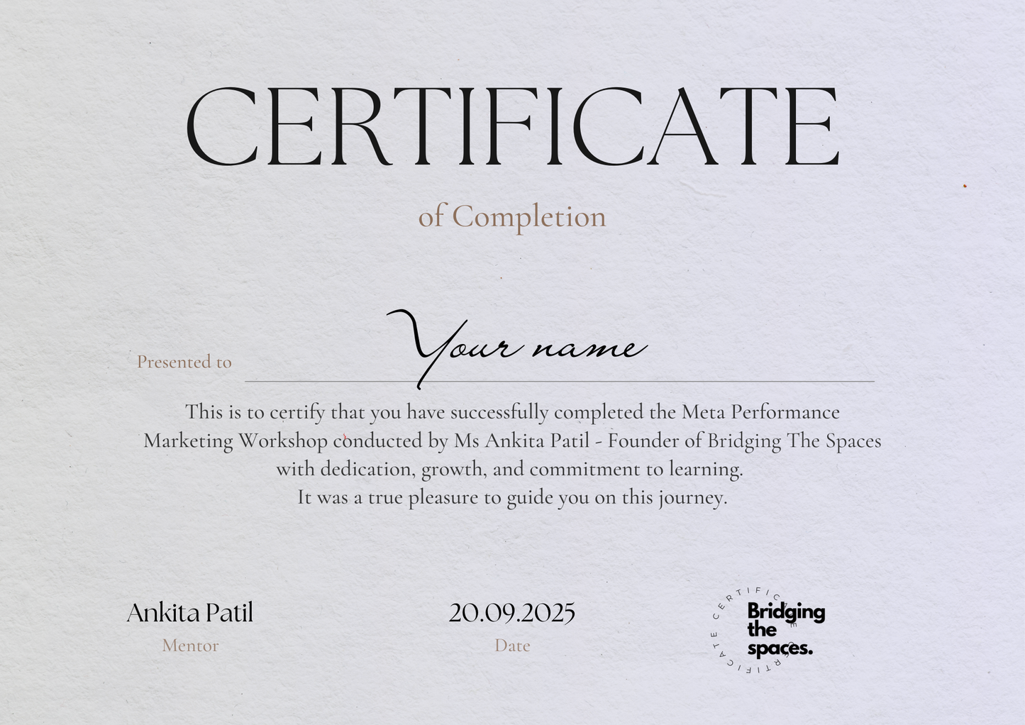 Meta Performance Marketing: Advanced Workshop